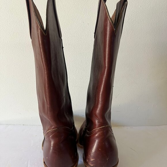 VINTAGE MENS FRYE WESTERN COWBOY BOOTS SIZE 8 MADE IN USA